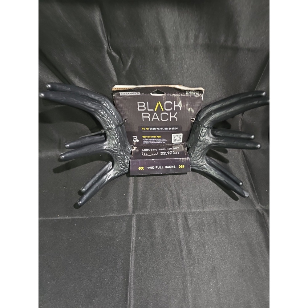 Illusion Black Rack Buck Deer Calling Antlers Hunting Rattling System